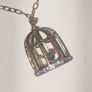 Gold Birdcage Necklace